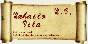Mahailo Vila vizit kartica